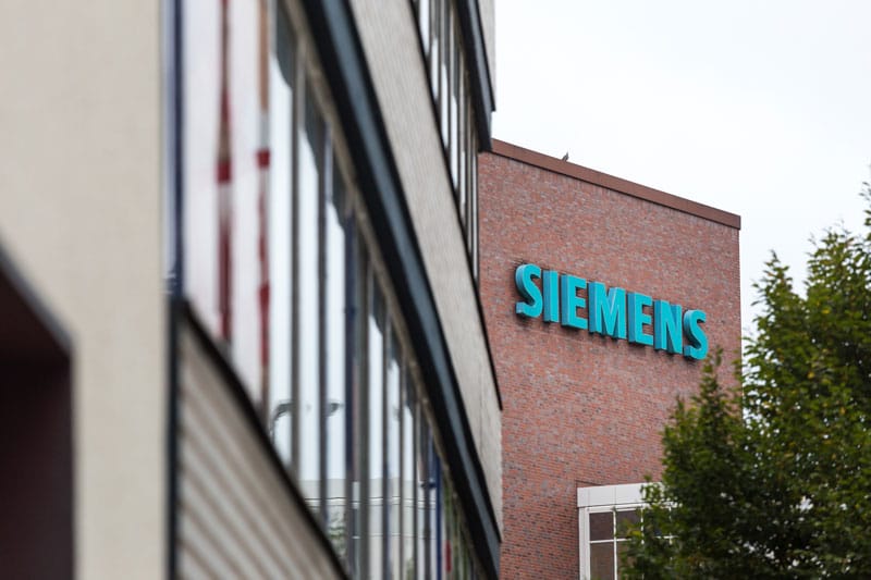 Enseigne de la marque Siemens